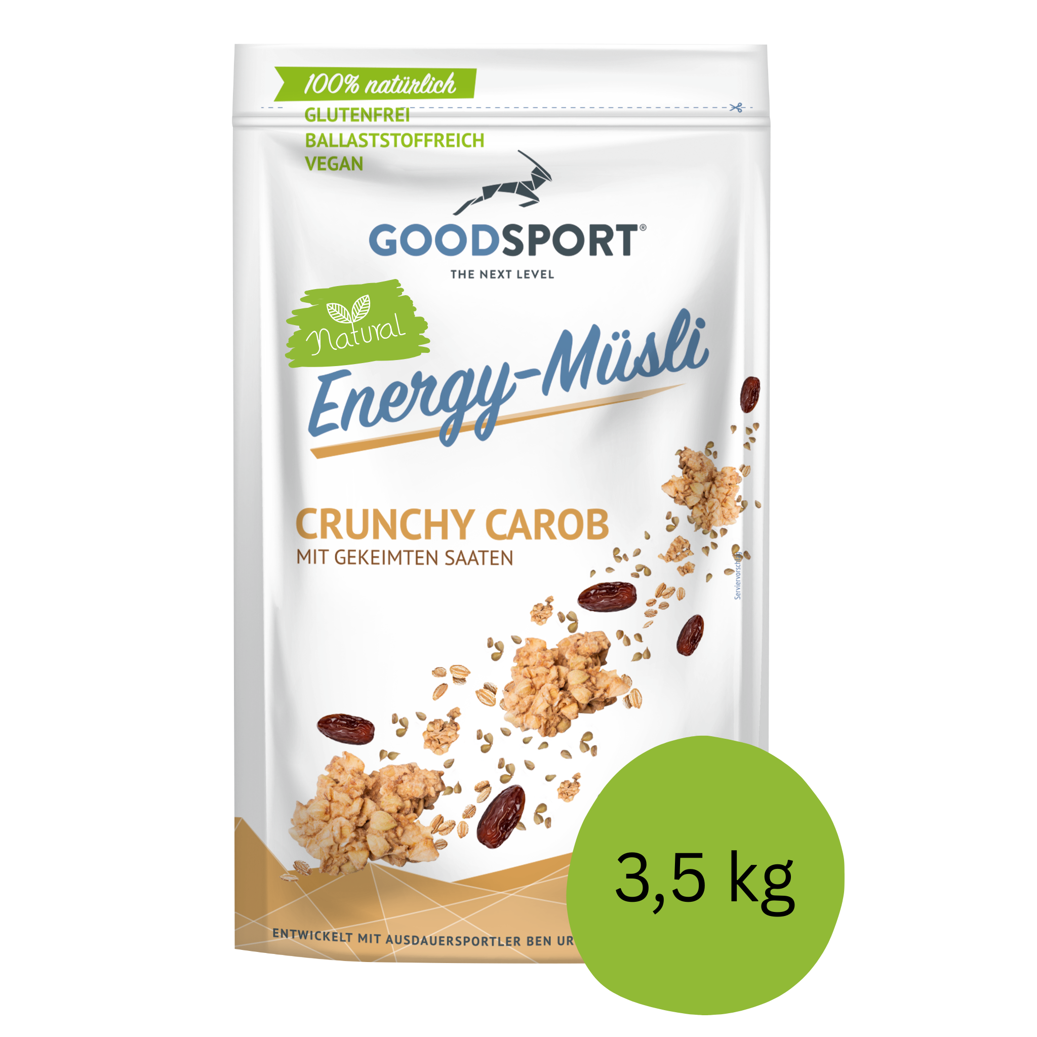 Goodsport Energy Müsli Crunchy Carob 3,5 kg